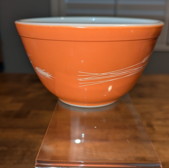 Pyrex Autumn Harvest Wheat Mixing Bowl #401 Vintage 75ML - Picture 2 of 10
